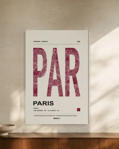 Paris / Urban Index styled in an interior