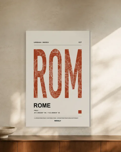 Rome / Urban Index styled in an interior