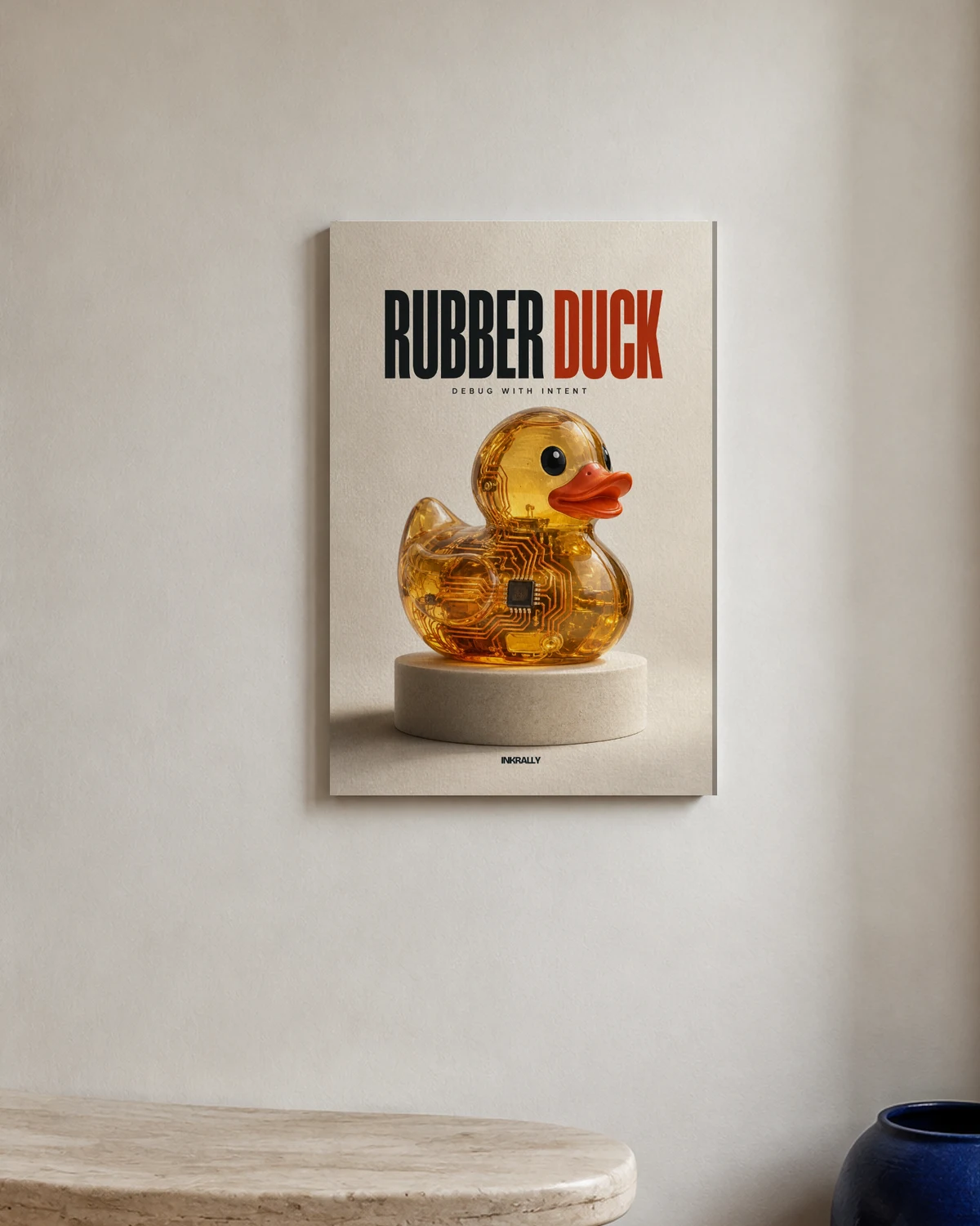 Rubber Duck — A bright entryway with natural textures