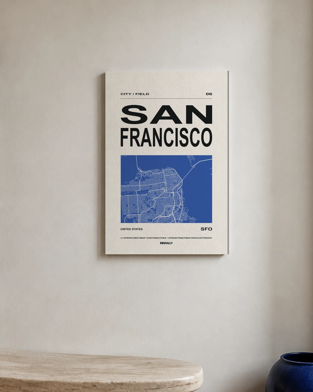 San Francisco / City Field — A bright entryway with natural textures