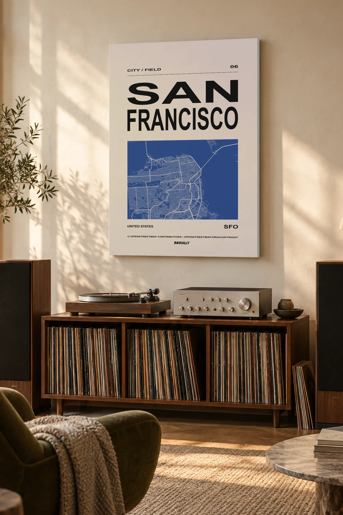 San Francisco / City Field — A considered listening room with warm natural light