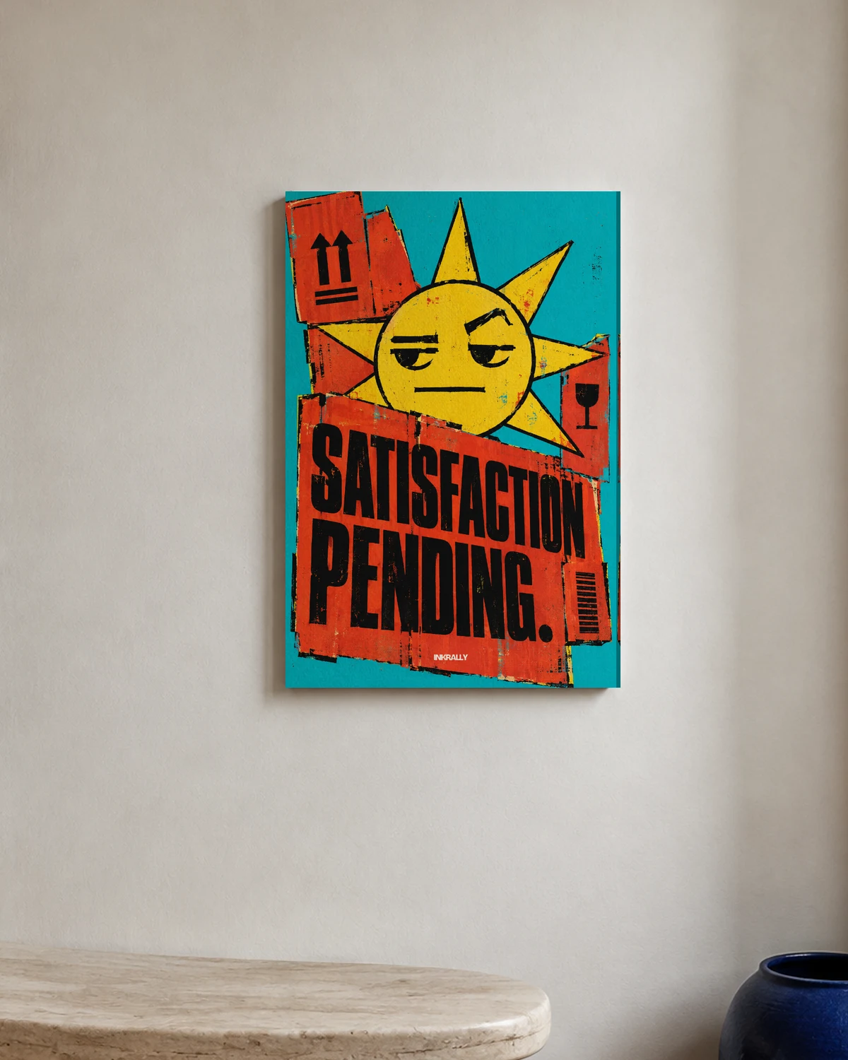 Satisfaction Pending — A bright entryway with natural textures