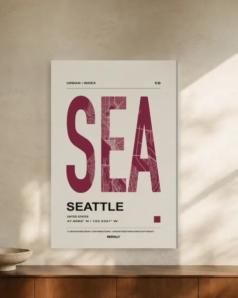 Seattle / Urban Index styled in an interior