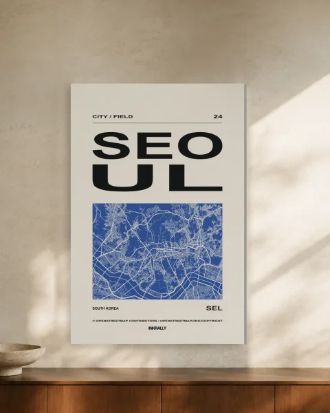 Seoul / City Field styled in an interior