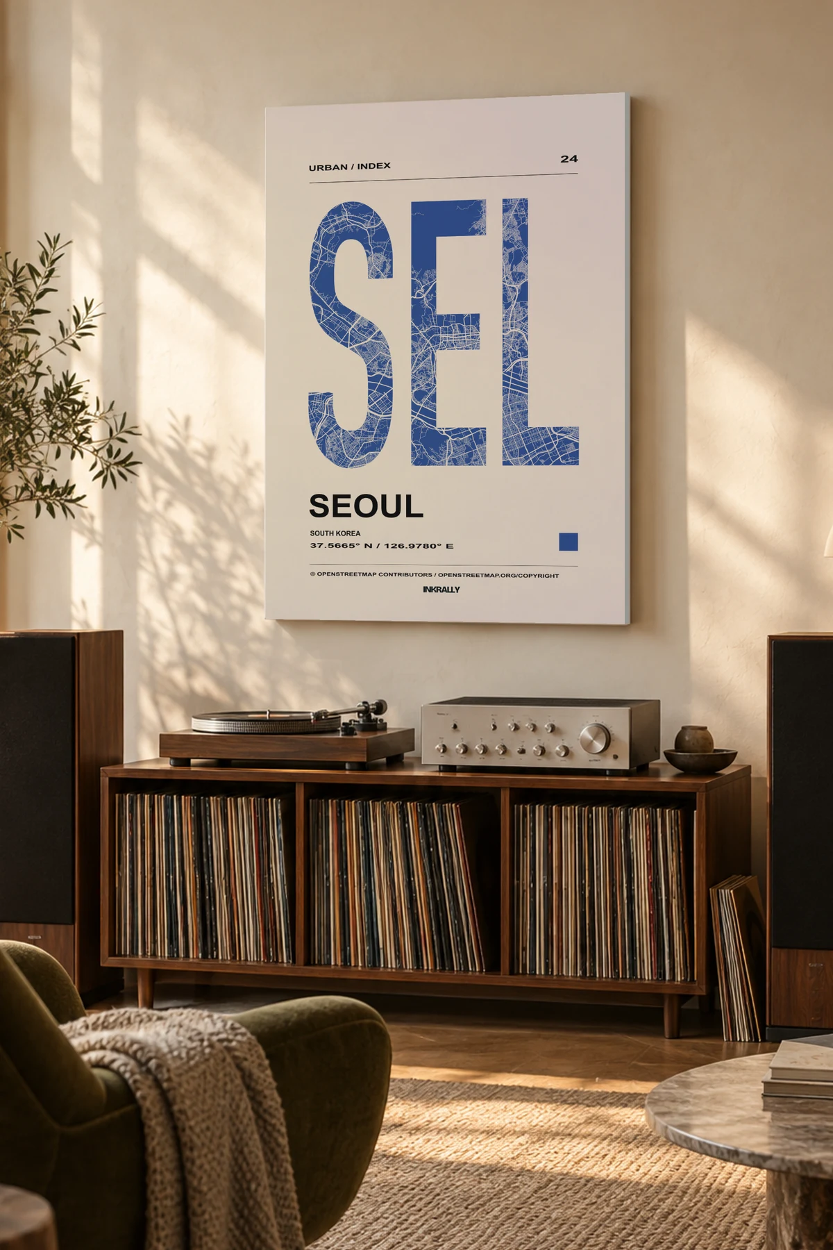 Seoul / Urban Index — A considered listening room with warm natural light