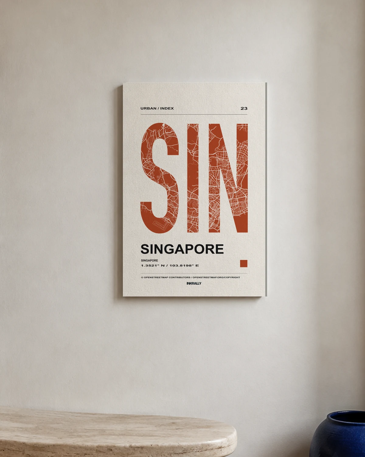 Singapore / Urban Index — A bright entryway with natural textures