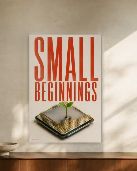 Small Beginnings styled in an interior