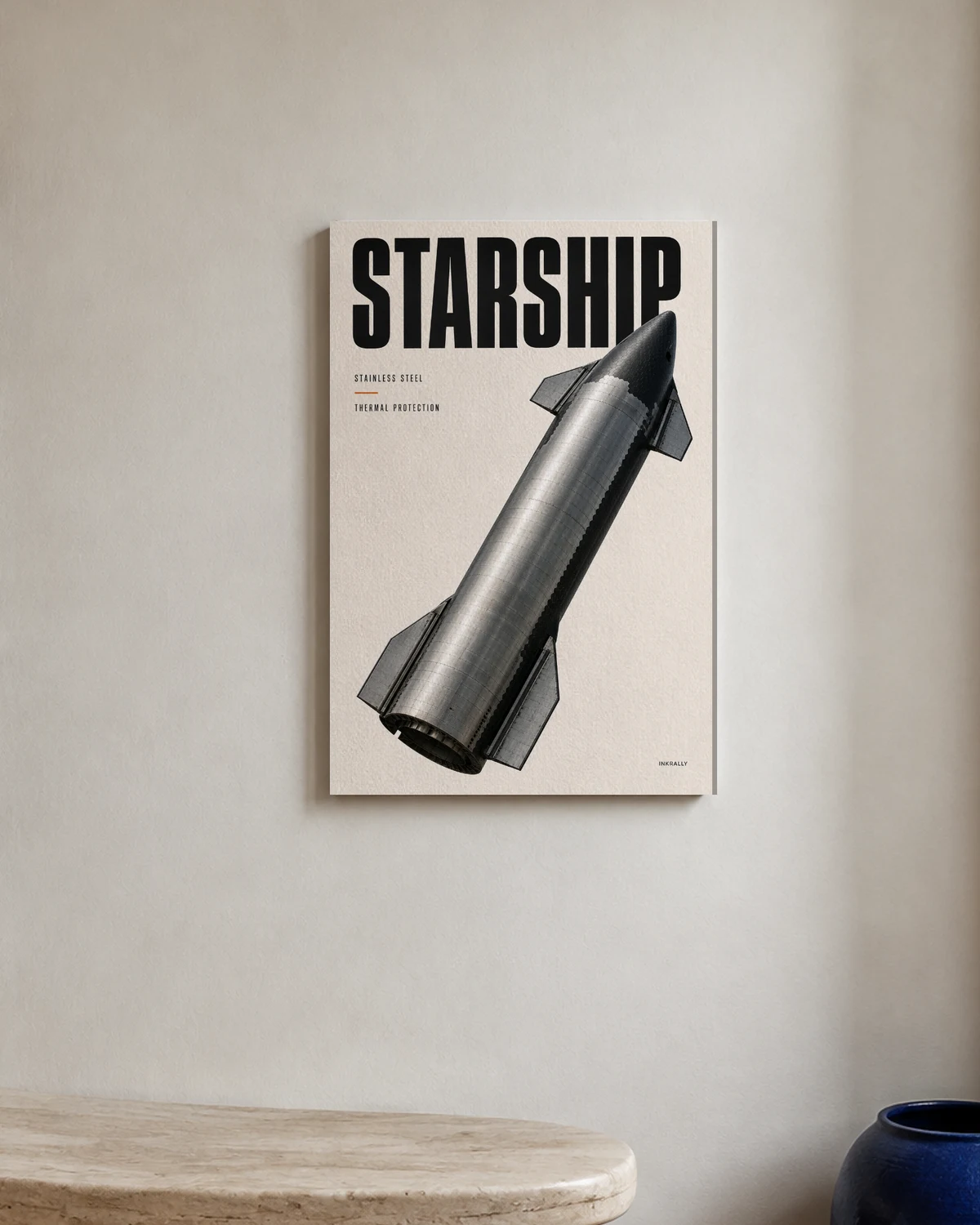 Starship / Stainless Study — A brighter everyday backdrop.