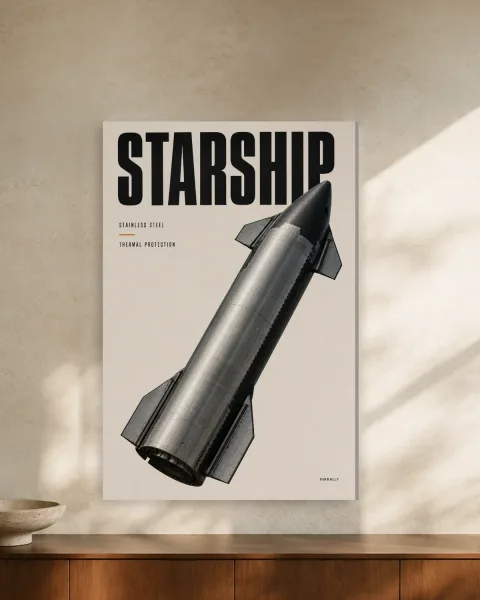 Starship / Stainless Study styled in an interior