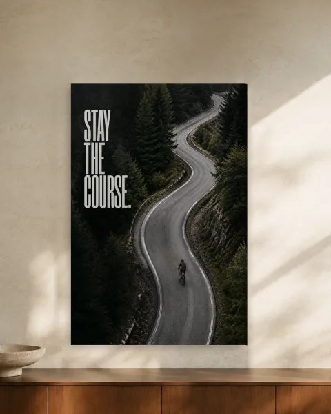 Stay the Course styled in an interior
