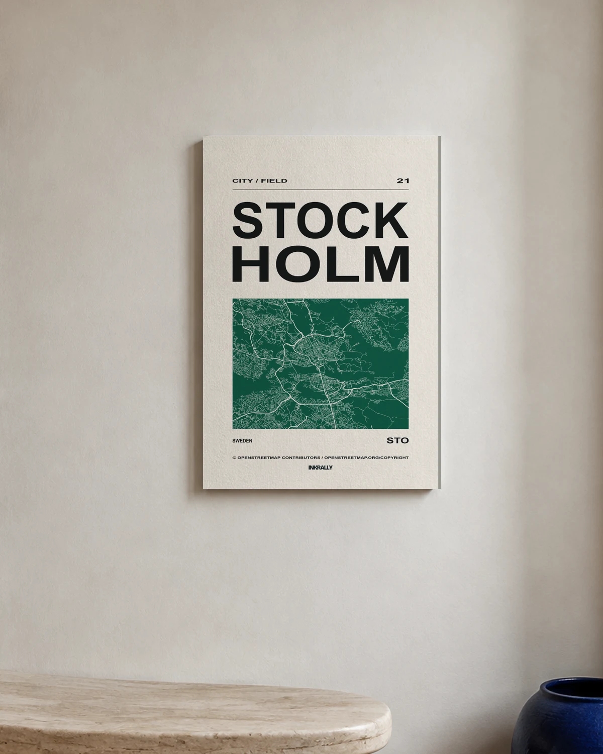 Stockholm / City Field — A bright entryway with natural textures