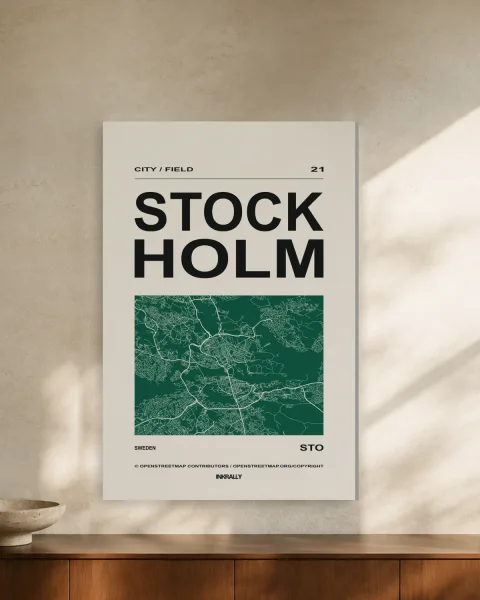 Stockholm / City Field styled in an interior