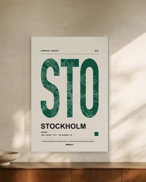 Stockholm / Urban Index styled in an interior