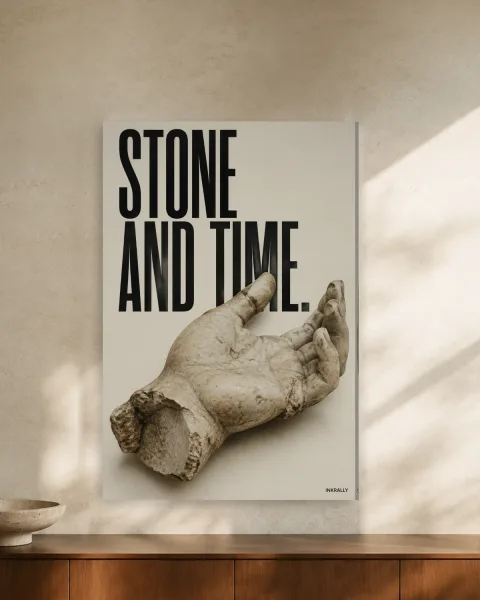 Stone and Time styled in an interior