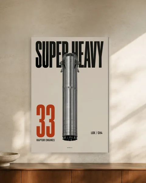 Super Heavy / 33 styled in an interior