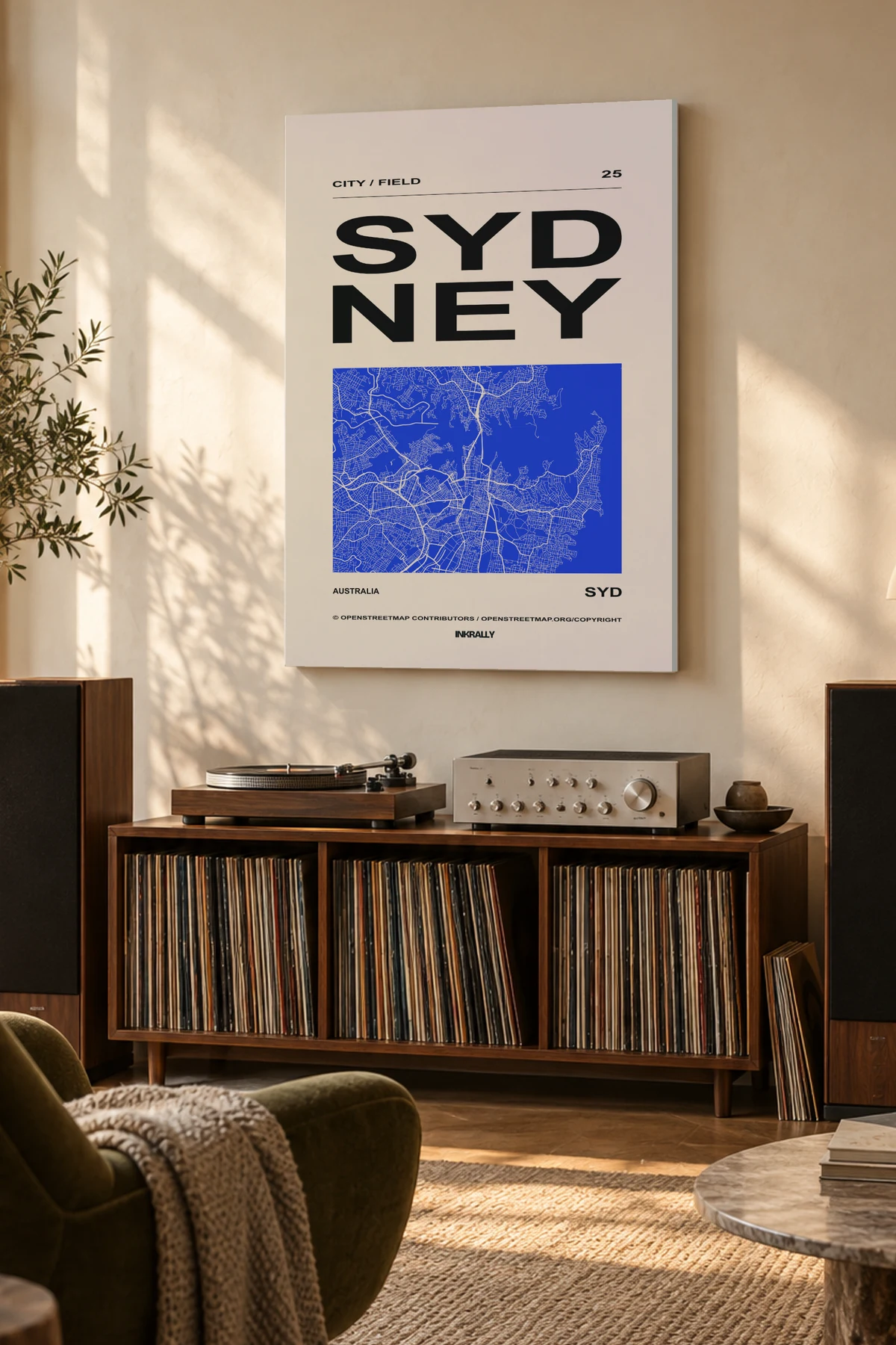 Sydney / City Field — A considered listening room with warm natural light