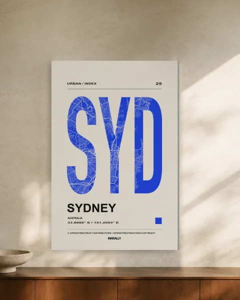 Sydney / Urban Index styled in an interior