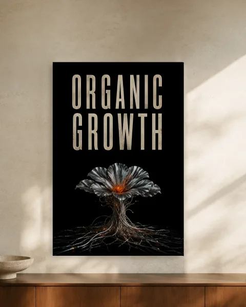 Organic Growth styled in an interior