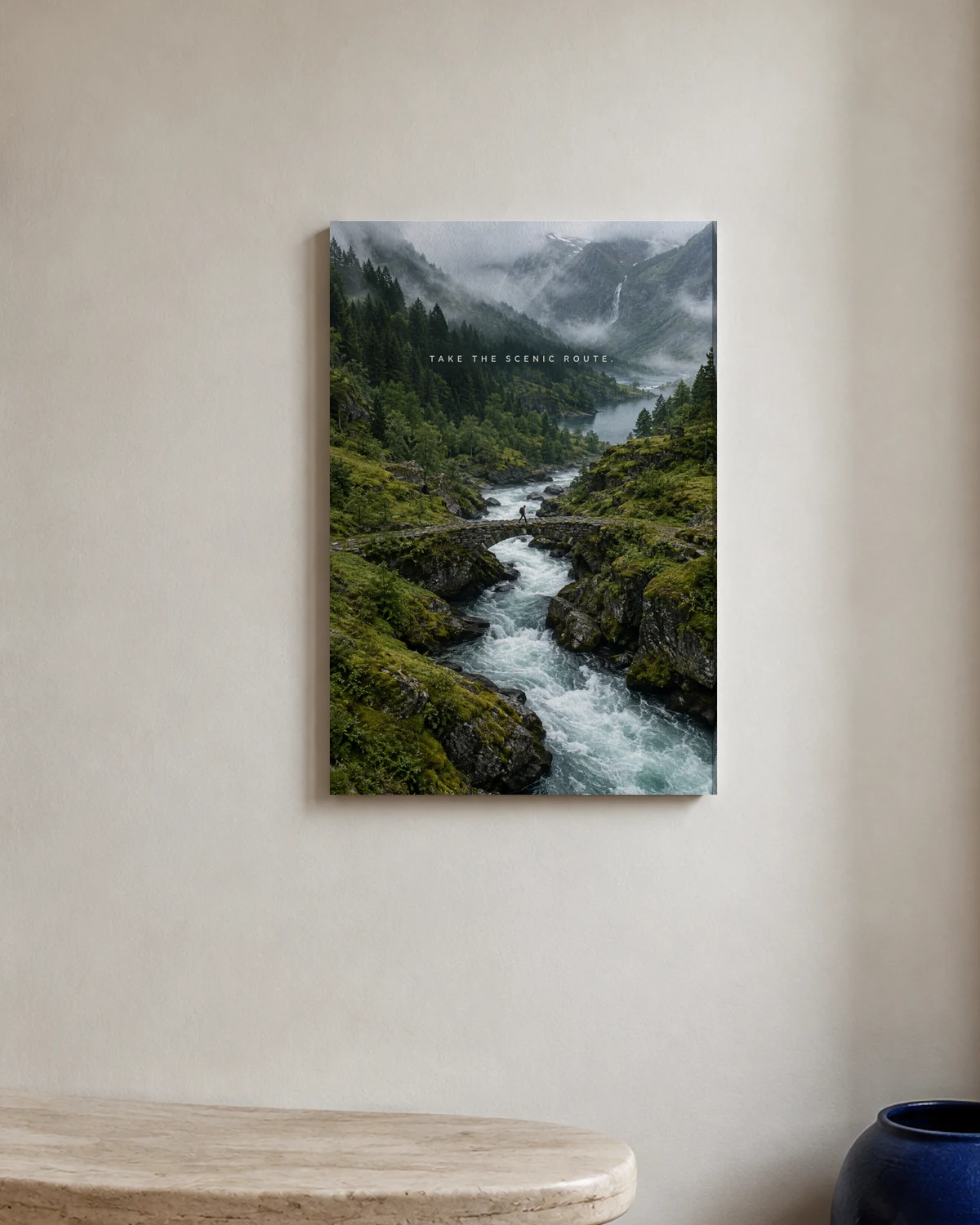 Take The Scenic Route — A bright entryway with natural textures