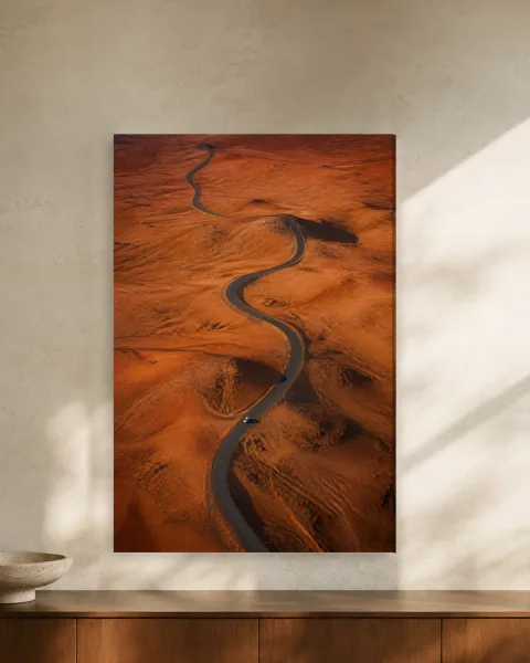 The Long Way styled in an interior