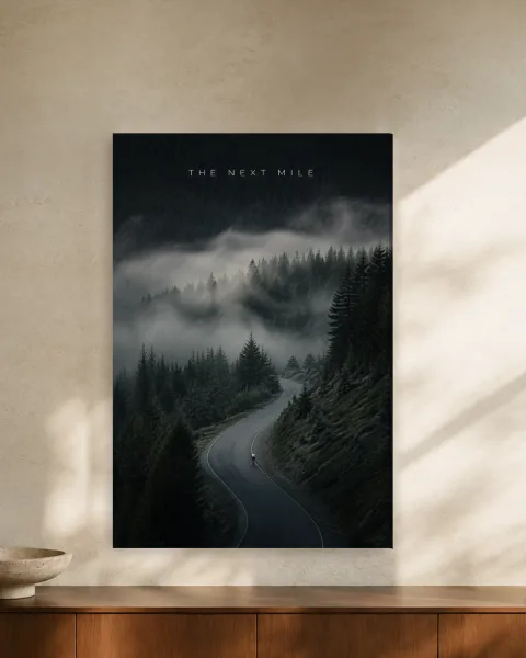 The Next Mile styled in an interior