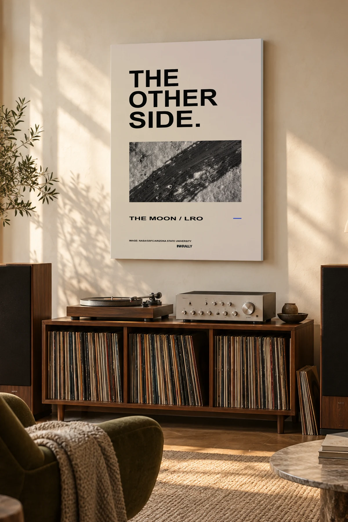 The Other Side — A considered listening room with warm natural light
