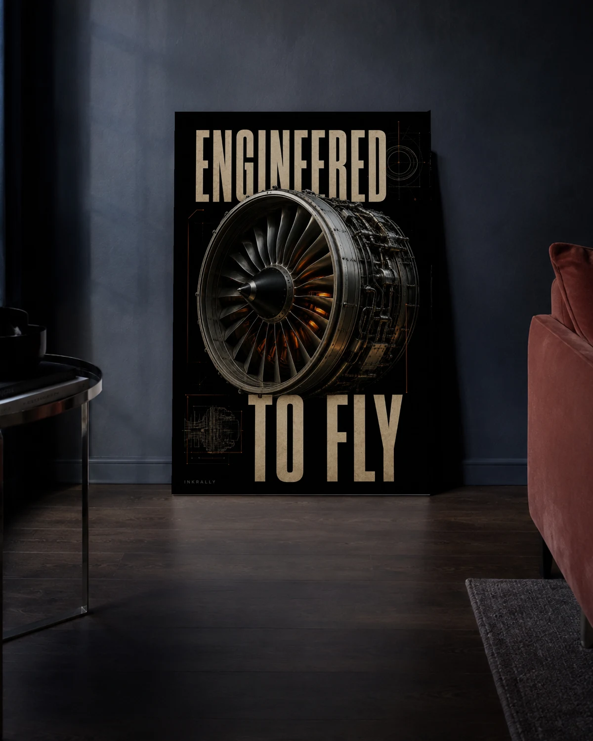 Engineered to Fly — A richer evening setting.