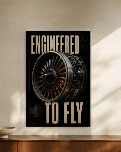 Engineered to Fly styled in an interior