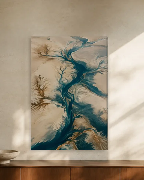 Tidal Memory styled in an interior