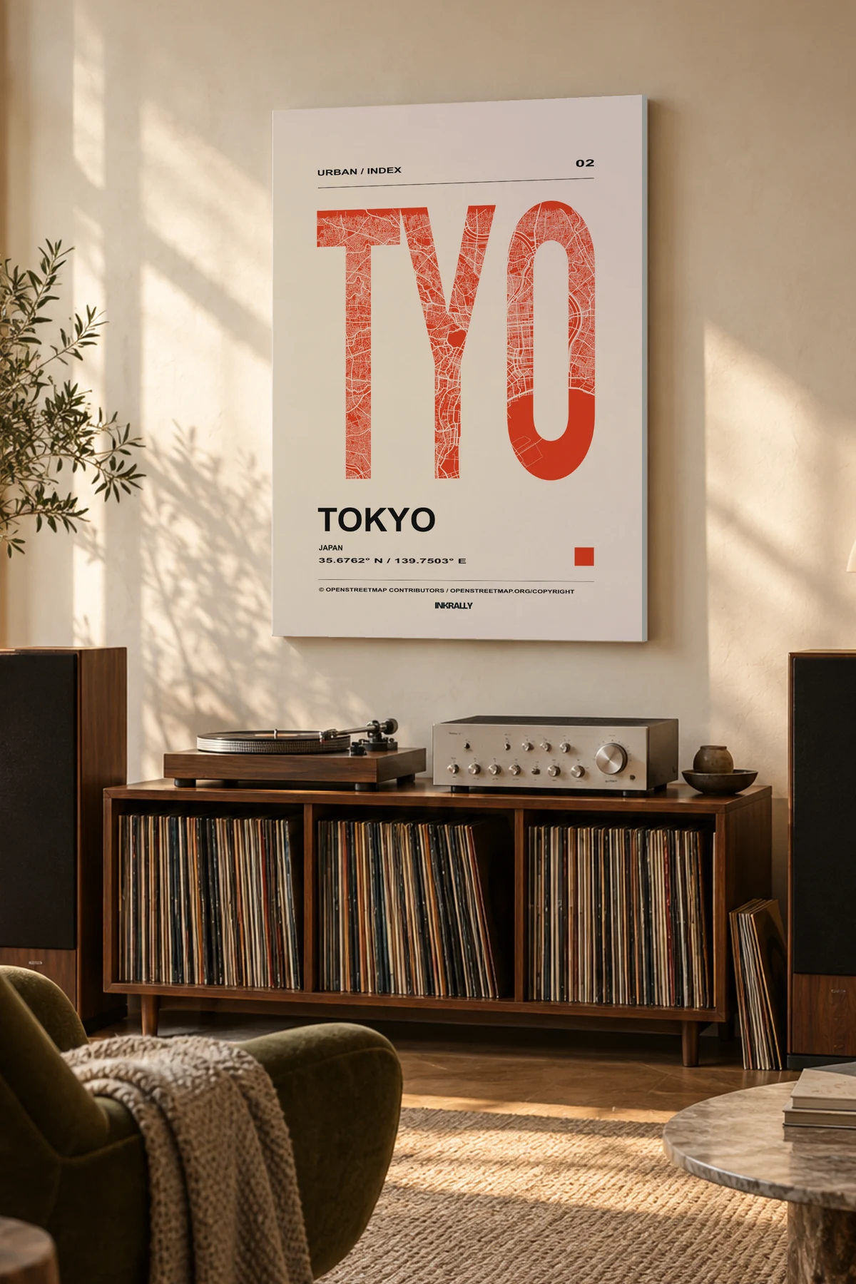 Tokyo / Urban Index — A considered listening room with warm natural light